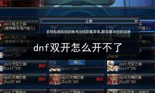 dnf怎么双开不了_DNF怎么双开不了